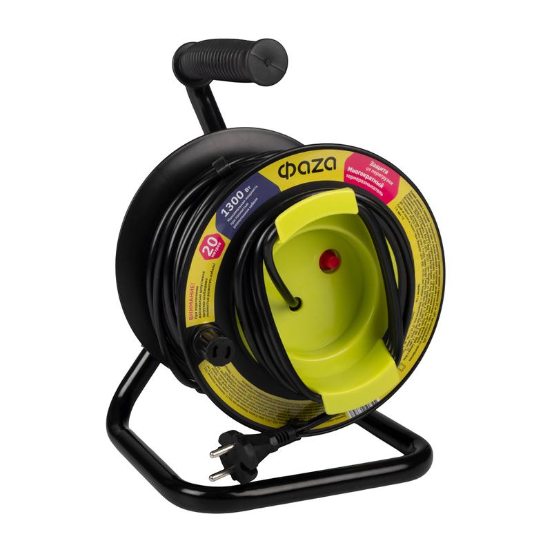 Удлинитель на катушке 1х20м CR-01-2000 ФАZА 5063747