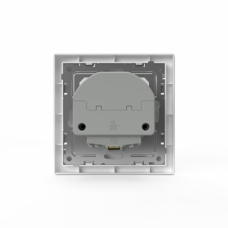 Розетка 1-м СП Pixel IP20 с заземл. с 2-мя заряд. устр. USB тип A+C механизм бел. TOKOV ELECTRIC TKE-PX-R1U2AC-C01