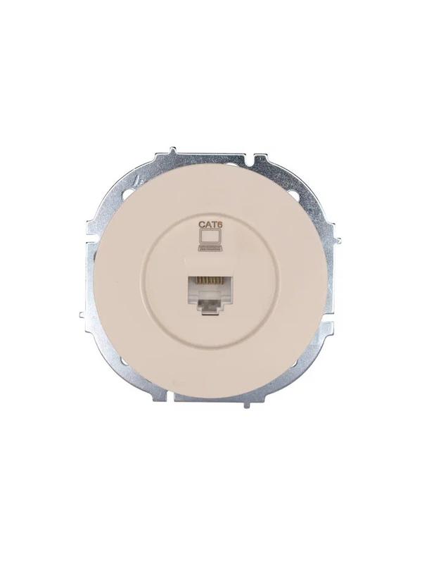 Розетка компьютерная СП OSEN RJ45 кат.6 механизм сл. кость LEZARD 743-9088-140