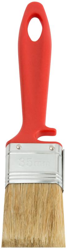 Кисть флейцевая "Крафт" 35мм натур. свет. щетина пластик. ручка с выемкой КУРС 00842