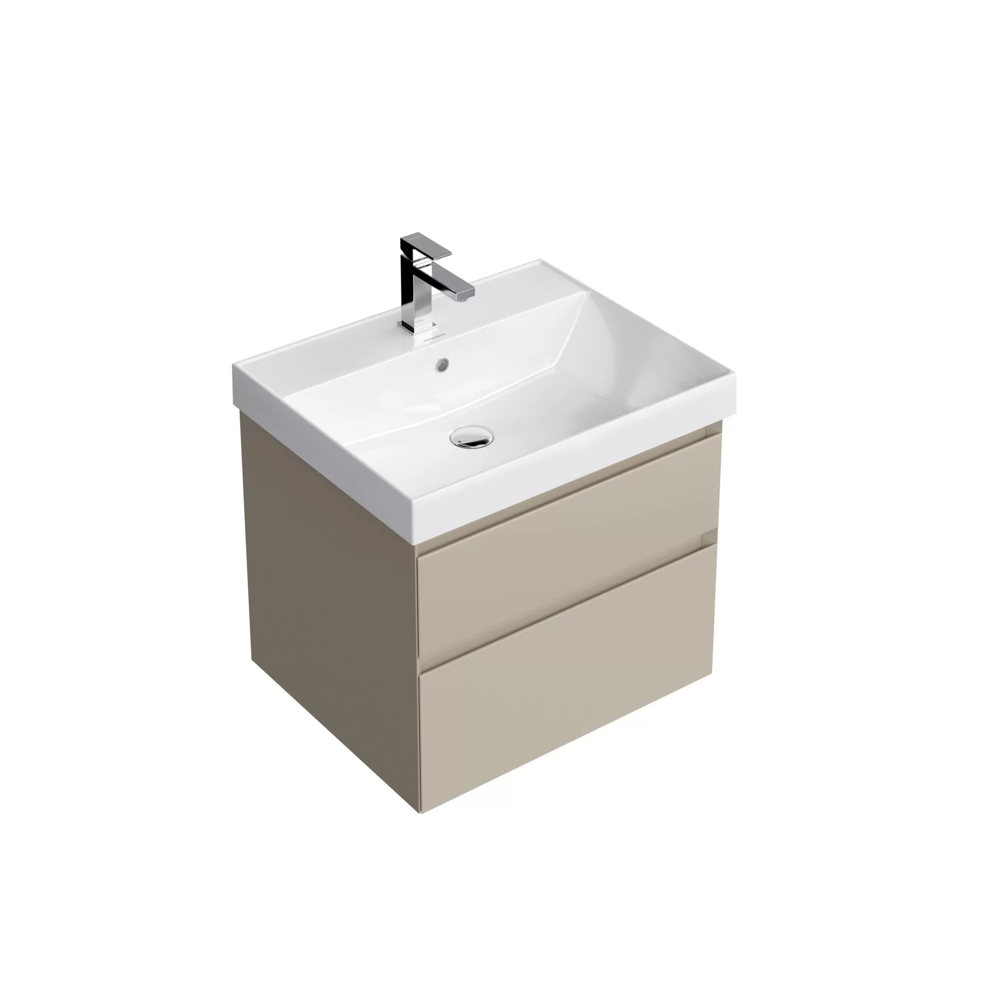 Тумба CUBO подвесная с ящиками 60, лимо матовая