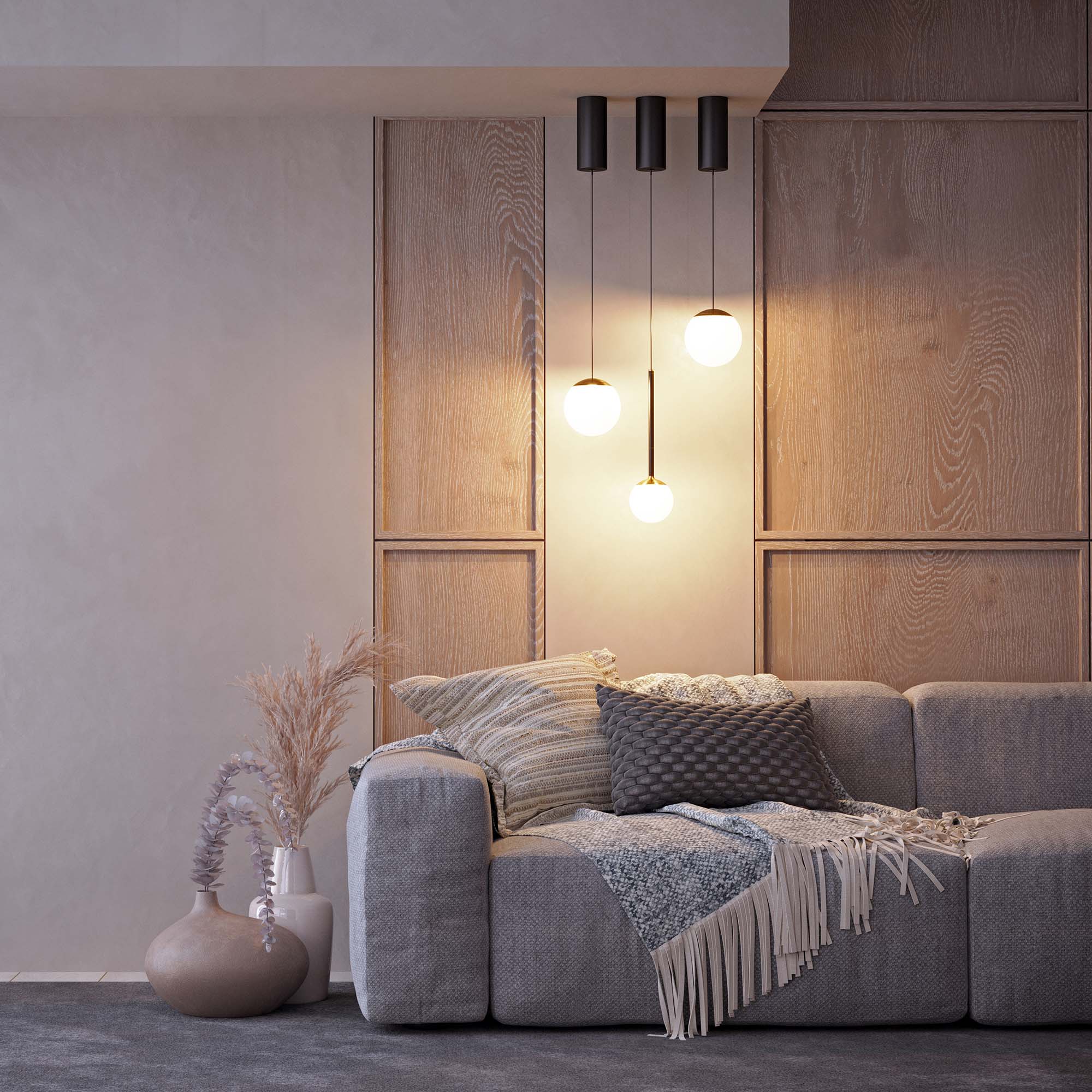 Светильник SP-BEADS-HANG-R130-10W Warm3000 (BK-GD, 250 deg, 230V) (, IP20 Металл, 5 лет)