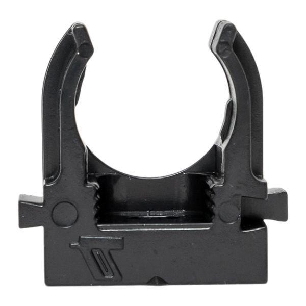 Держатель для труб (клипса) d16мм для монтажного пистолета черн. (уп.100шт) Plast EKF derjp-z-16-black