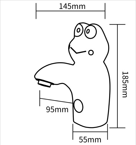 Электронный смеситель для раковины CEZARES CZR-ELS-BABY-W0