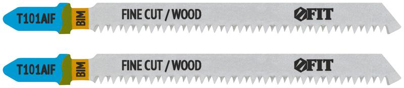 Полотно по дереву Bimetal остроконечные зубья 100/77/1.8мм (T101AIF) (уп.2шт) FIT 40900
