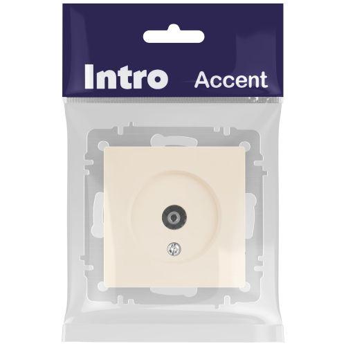 Розетка телевизионная одиночная TV СП Accent 6-301-02 IP20 сл. кость Intro Б0063605