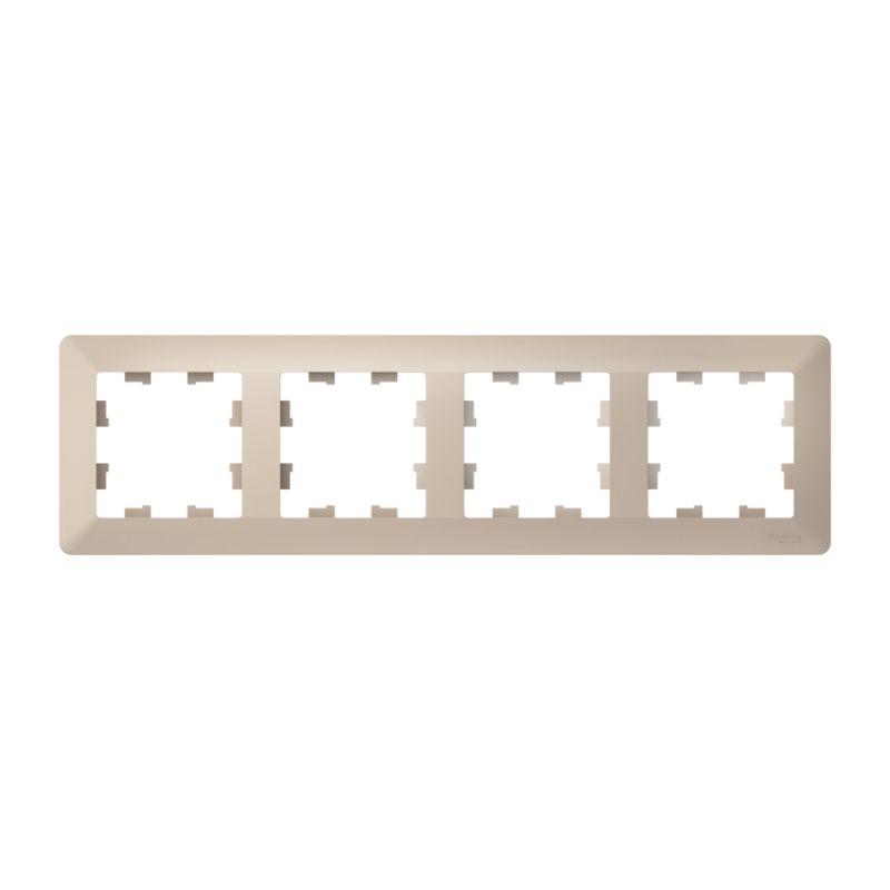 Рамка 4-м AtlasDesign Air песочн./дым. бел. SE ATN221204