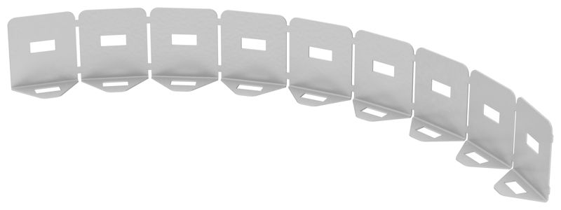 Перегородка разделительная 50мм универс. горизонт. для аксессуаров RAL 9016 IEK CRP02-0-050-9016