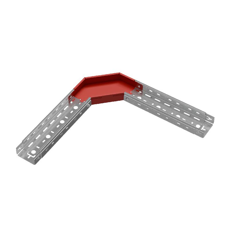 Угол для лотка горизонтальный 90град. 100х50 сталь 0.8мм "ПЛЮС" GLplus90-50-100 КМ PL0426