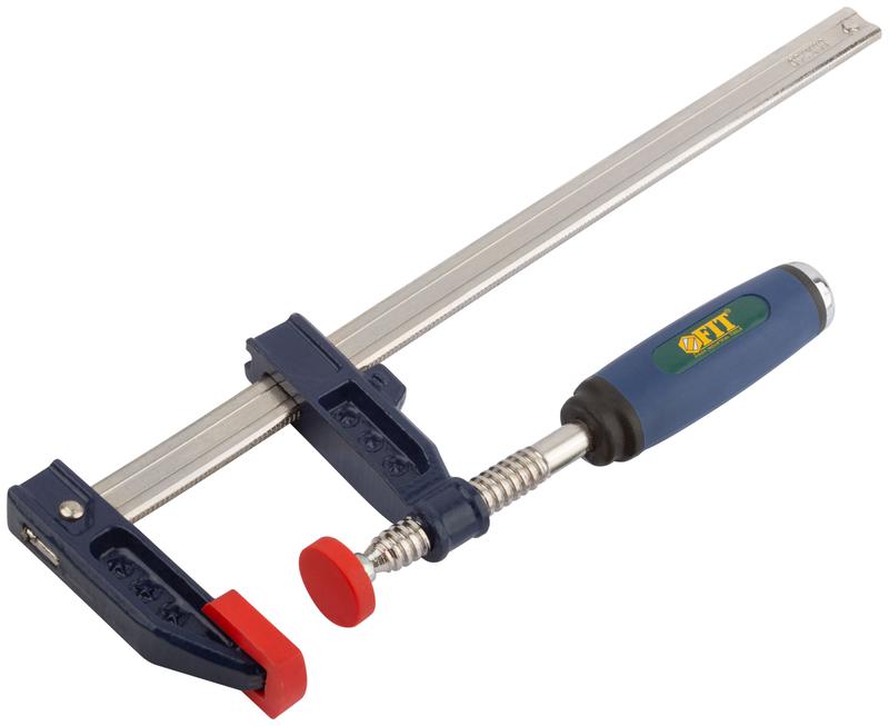 Струбцина тип "F" усиленная мягкая ручка 50х250мм FIT 59153