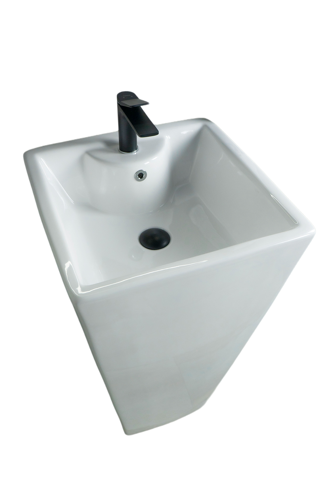 Раковина Gid Nb145 81103 накладная белая 46.5x46.5x81