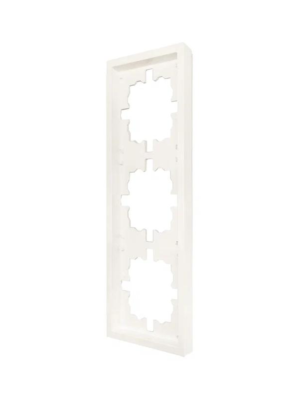 Рамка 3-мест. горизонт. ZIMA слон. кость LEZARD 704-9000-148