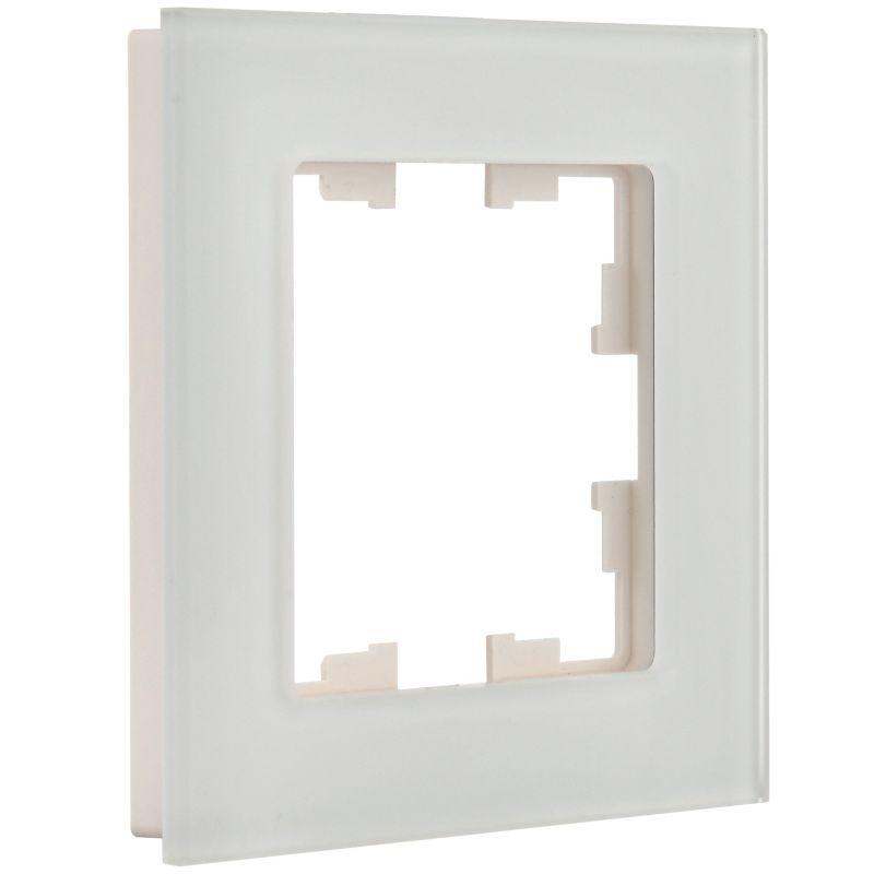 Рамка 1-м BRITE РУ-1-2-Бр стекло бел. матов. IEK BR-M12-G-31-K01