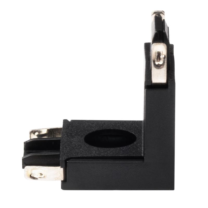 Коннектор MTR16 CV-BL V-обр. накладной шинопровод низковольтный Pro черн. JazzWay 5057319