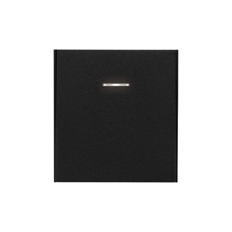 Выключатель 1-кл. СП STRONG MIELE 10А с подсветкой антрацит Kranz KR-78-0713-5