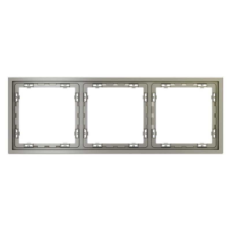 Рамка 3-м S70 пластик. шелк Voltum VLS100304