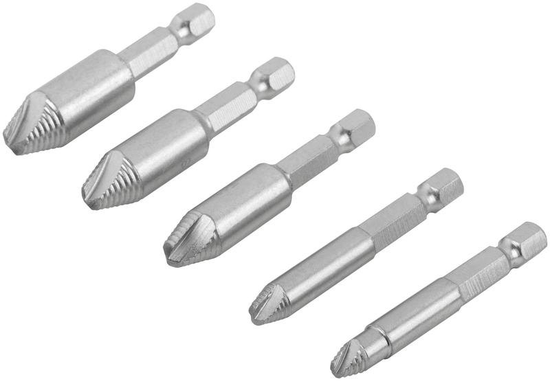 Набор экстракторов для болтов и шпилек усиленные HSS сталь (5 предметов) КУРС 36454