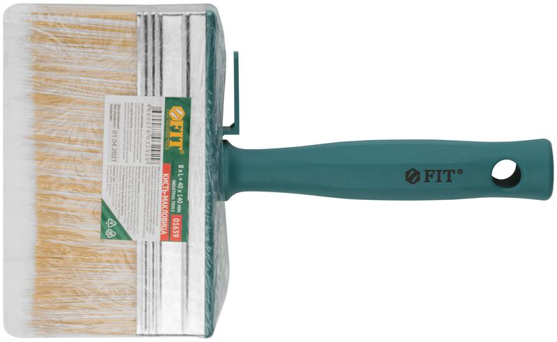 Макловица искусственная светлая щетина пластиковый корпус полая ручка "мини" 40х140мм FIT 01639