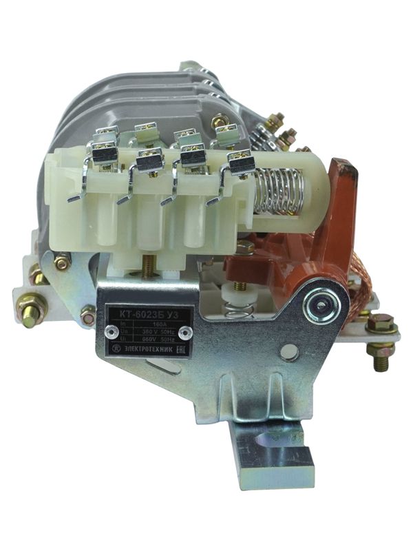 Контактор электромагнитный КТ-6023Б УЗ 3п 160А кат. 380В AC 2НО+2НЗ Электротехник ET509656