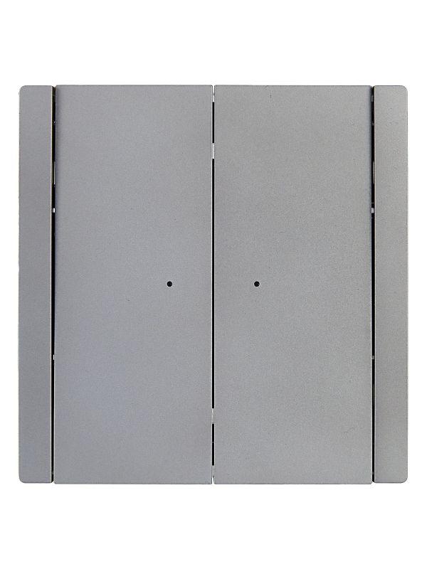 Выключатель 2-кл. СП FORTE&PIANO 10А FP506 с индикацией сталь IEK FP-V20-1-10-1-K46