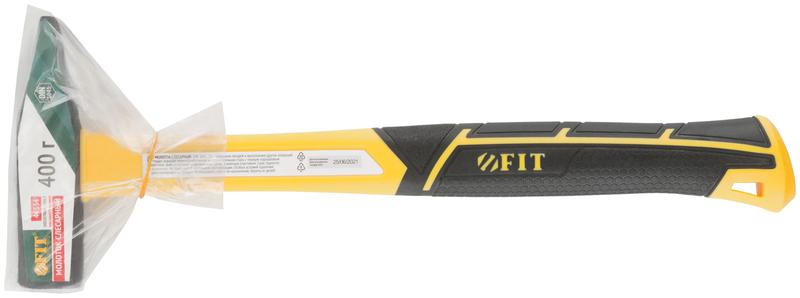 Молоток кованый Профи 400г фибергласовая усилен. ручка FIT 44334