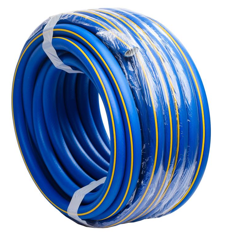 Шланг резиновый армированный 19х25-1.0-ВГ бухта 25м (син. с желт. полоской) ТЭП Вихрь 73/7/2/28