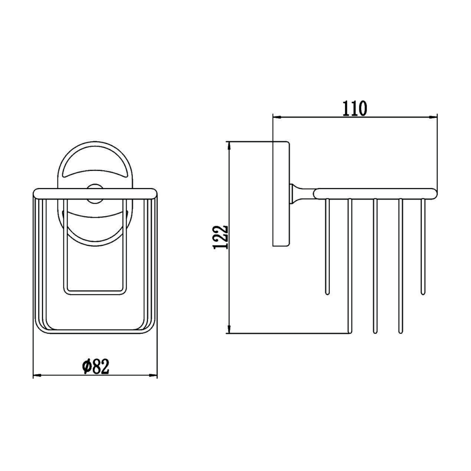 Держатель для освежителя воздуха Savol S-007033-1, хром