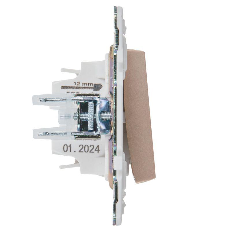 Выключатель 1-кл. SKANDY 10А SK-V07Sa с индикацией песочн. IEK SK-V10-1-10-K98