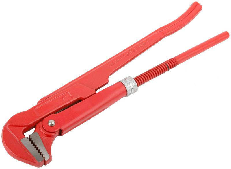 Ключ трубный газовый 90град. (тип L) 1дюйм (300мм) инстр. сталь КУРС 70361