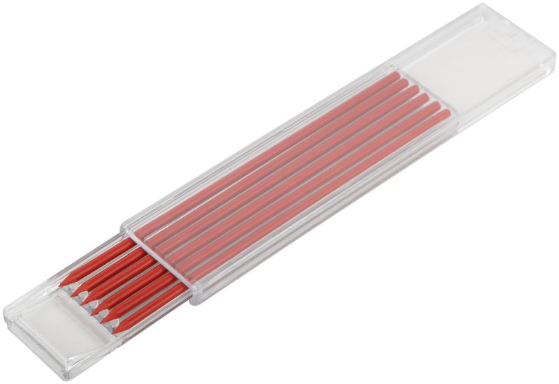 Грифель сменный для карандаша строительного красн. (уп.6шт) FIT 04323