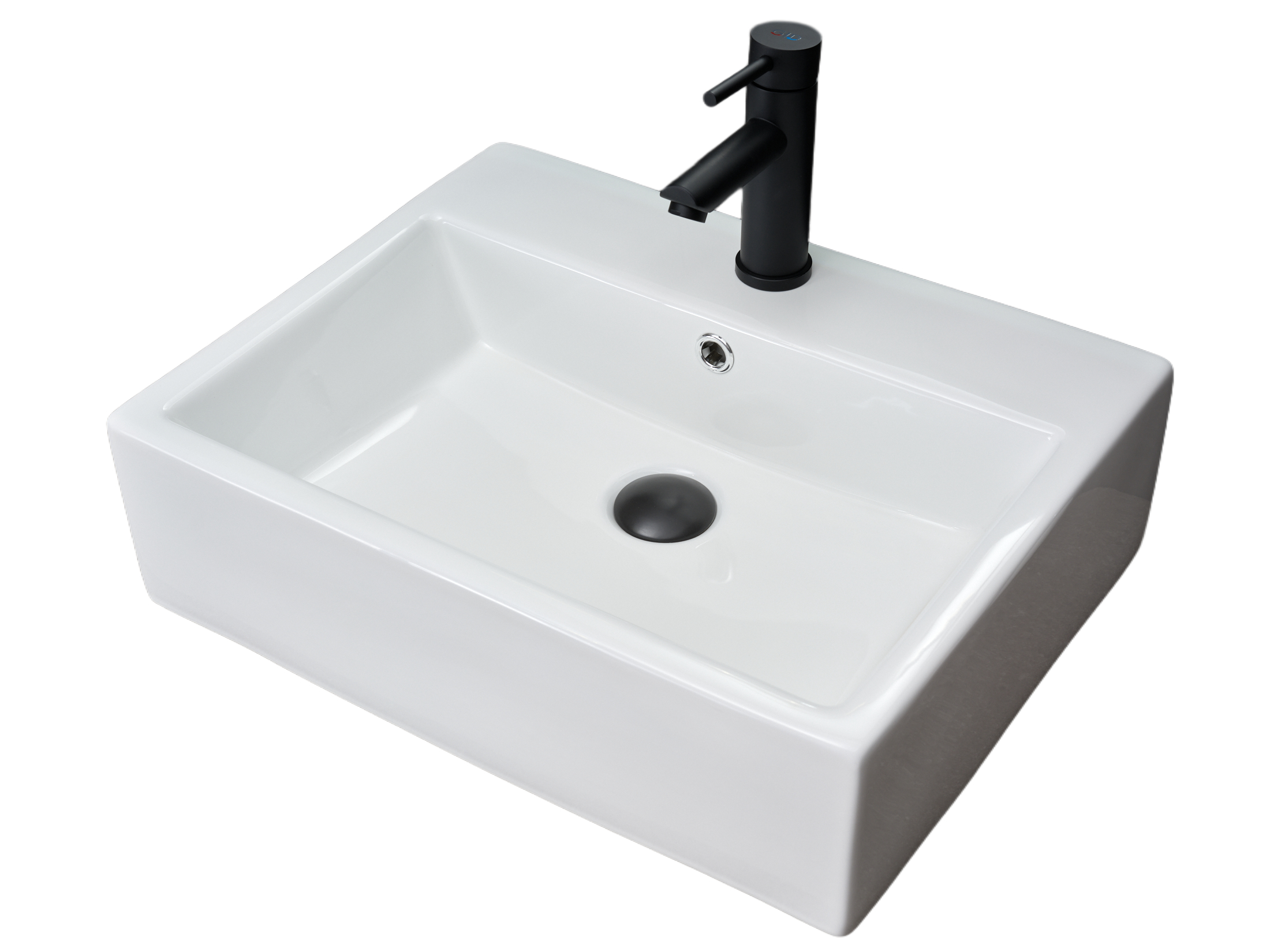 Раковина Gid N9153 51215 накладная белая 53x41x15