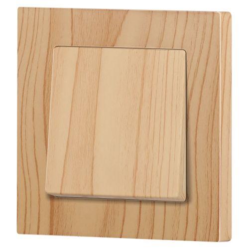 Кнопка Accent 6-109-11 10А-250В IP20 СУ сосна Intro Б0063626