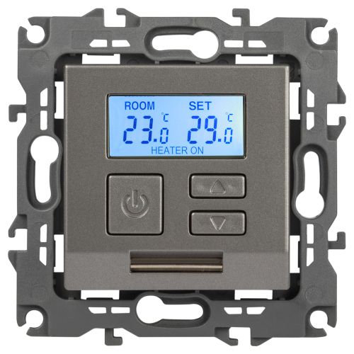 Терморегулятор универсальный 12-4111-16 230В-Imax16А Эра12 титан Эра Б0065733