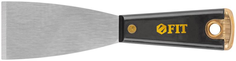 Шпатель для удаления ржавчины профи толщ. лезвия 1мм пластик. ручка сметал. бойком 2дюйм (50мм) FIT 06390