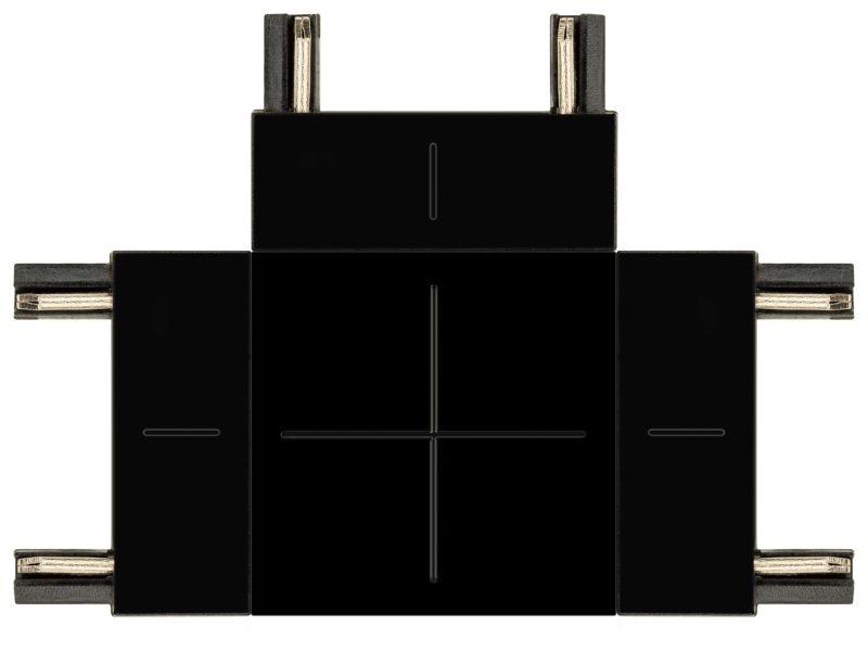 Коннектор Т-образный TRM-S5-CT BK для тонкого магнитного шинопровода черн. Эра Б0059032