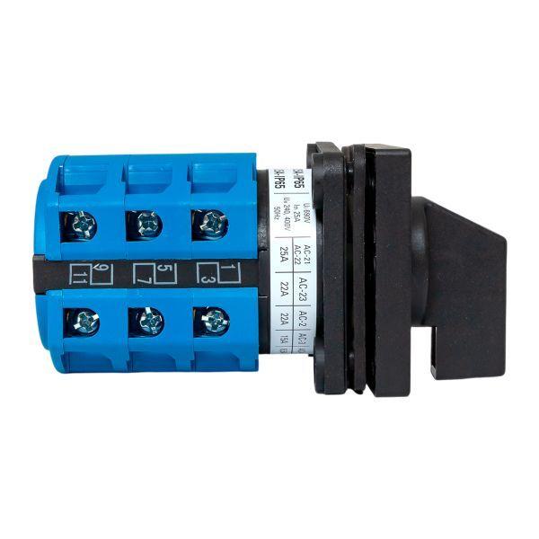 Переключатель кулачковый ПК-1-23 3п 25А "1-0-2" IP65 EKF pk-1-23-25-65