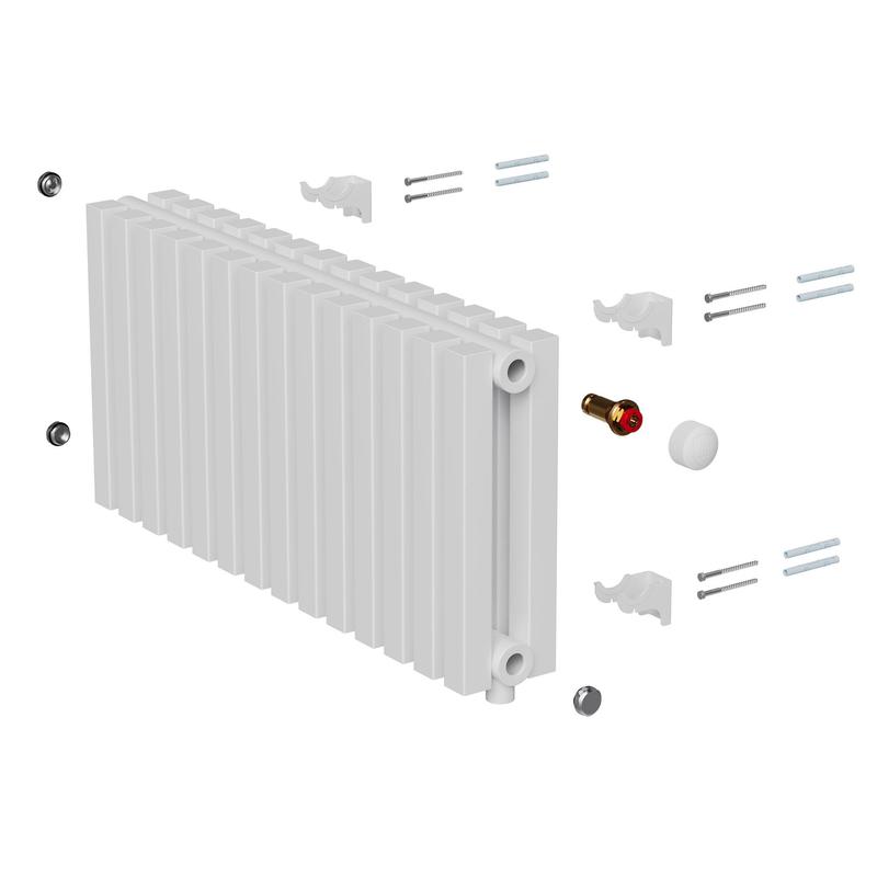 Радиатор дизайн Shift Q30 VC2030 26 секц. RAL9016 Royal Thermo НС-1631282