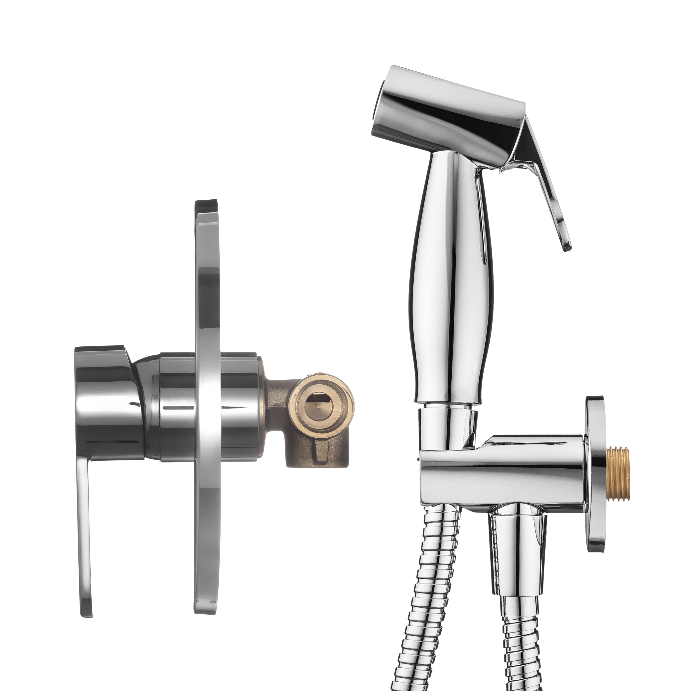 Гигиенический набор со встраиваемым смесителем Swedbe Platta 5525