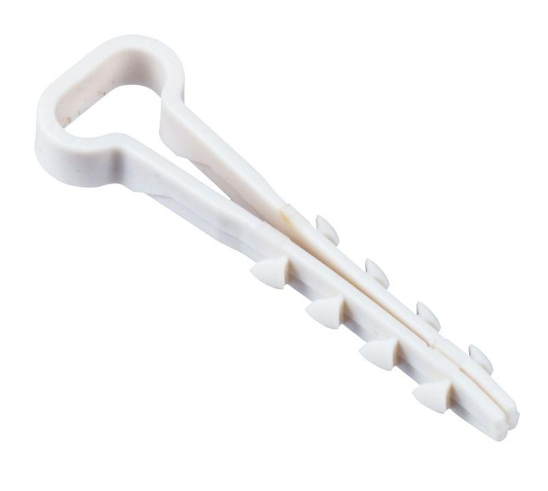 Дюбель-хомут 5х10мм для плоского кабеля нейлон бел. (уп.25шт) IEK UDH14-05-10-025-K01