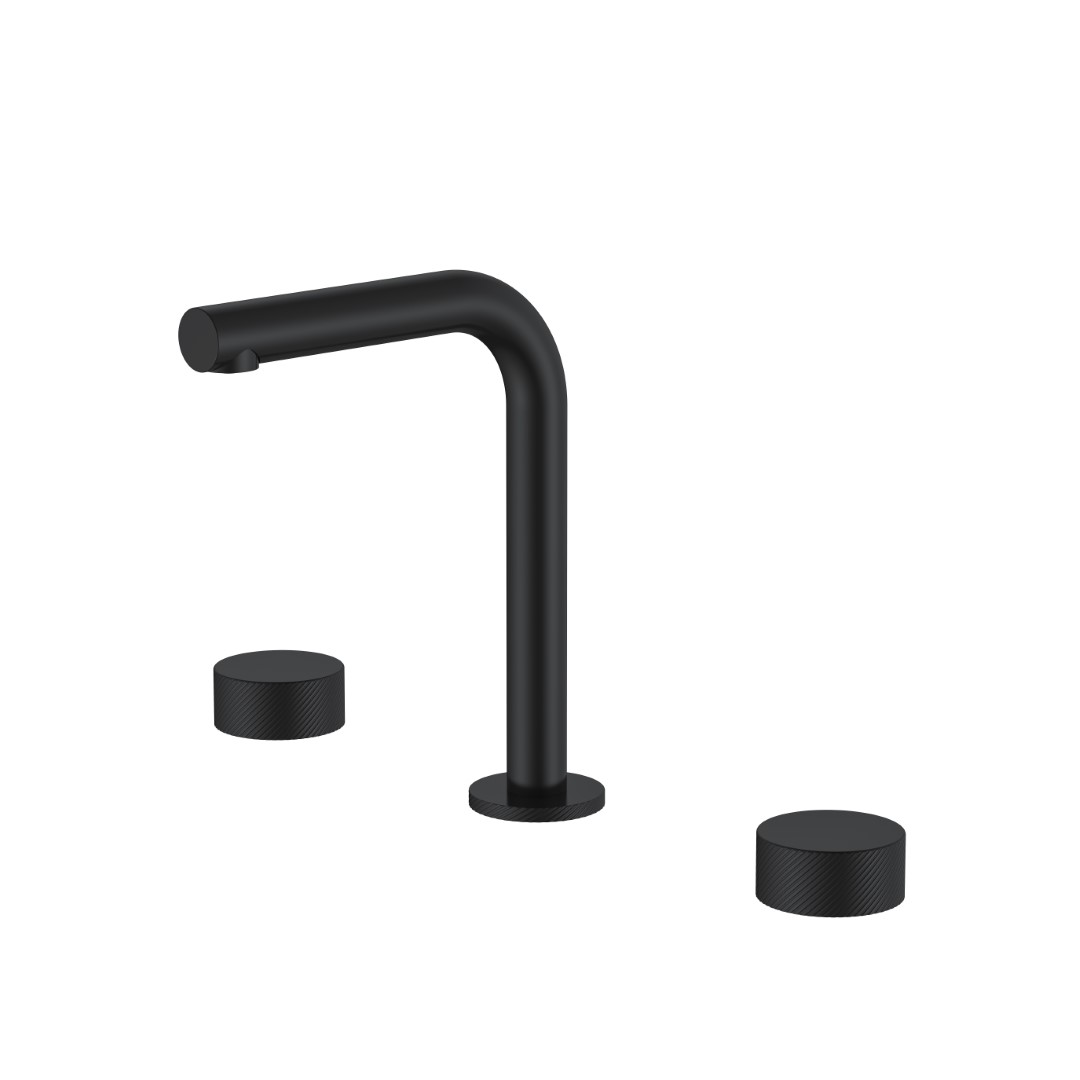 Смеситель на столешницу STICK SPIRALE на 3 отв. BLACK