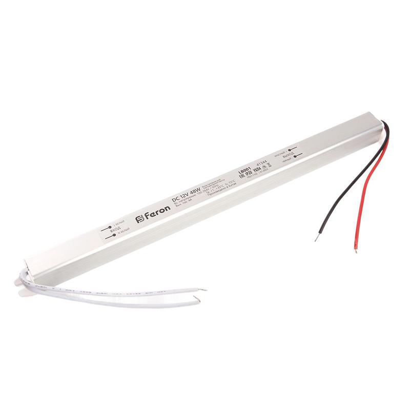 Трансформатор электронный для светодиодной ленты 48Вт 12В (драйвер) LB001 FERON 41344
