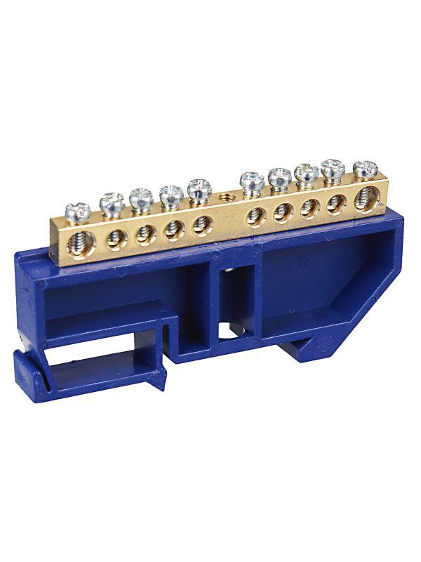 Шина нулевая на DIN-изол. ШНИ-6х9-10-Д-С IEK YNN10-69-10D-K07