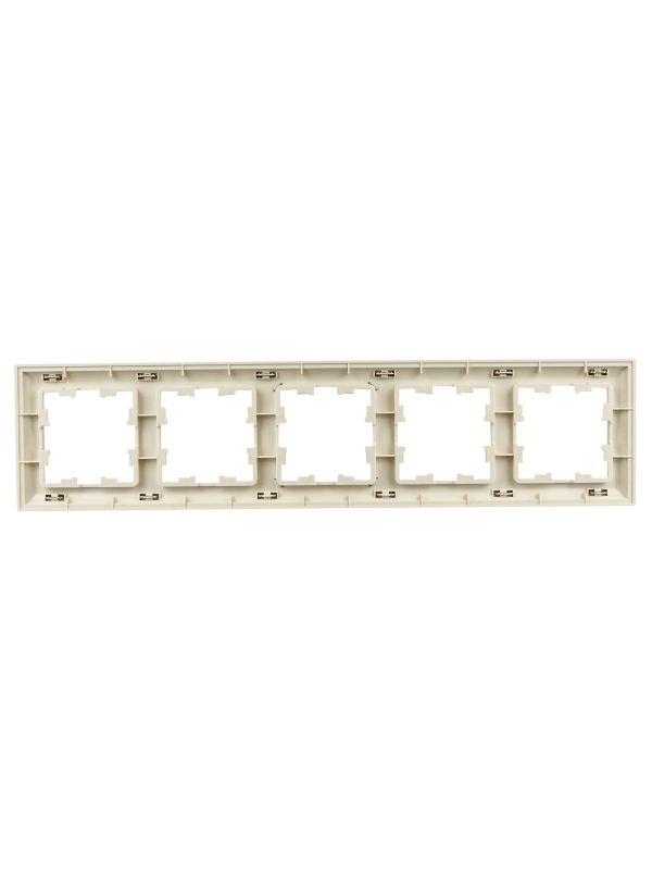 Рамка 5-м BRITE РУ-5-Бр беж./шампань IEK BR-M52-12-3-K10