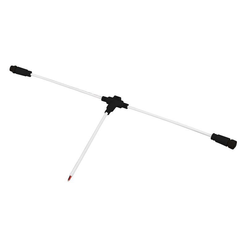 Коннектор питания ARL-MOONLIGHT-SPI/DMX-CON-POWER-T-MID-WIRE-BLK IP67 пластик Arlight 051906