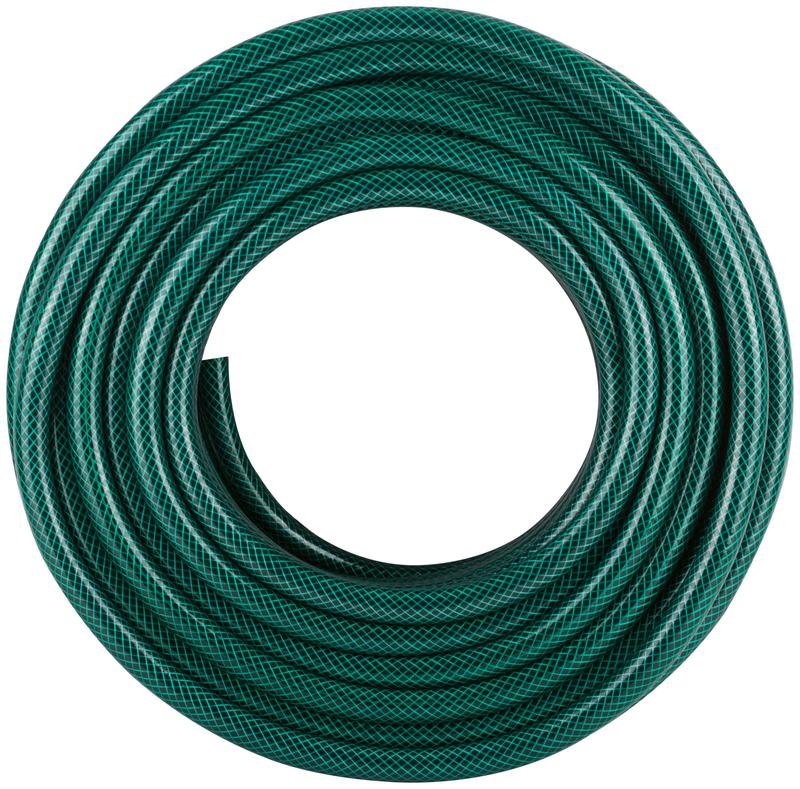 Шланг поливочный трехслойный армированный 3/4дюймх1.5ммх50м зел. КУРС 76309