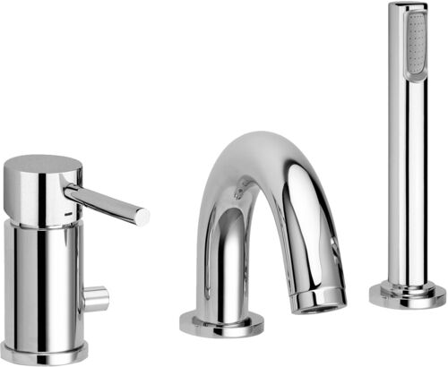 Смеситель на борт ванны на 3 отв. LIGHT Paffoni LIG047CR Хром