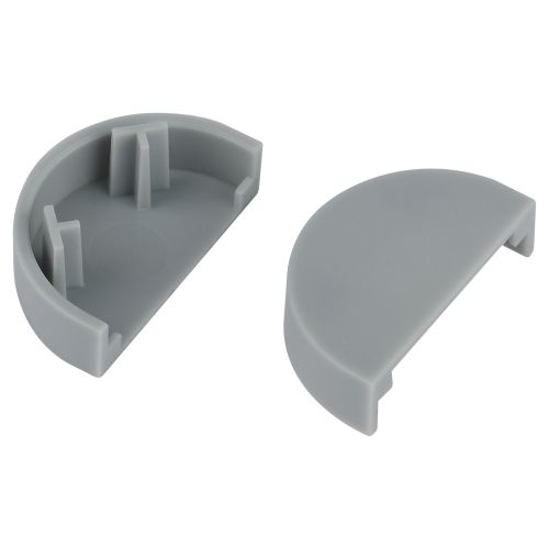 Заглушка для кабель-канала полукруглого 20х12 EC-KK-20-12-F сер. (уп.2шт) Эра Б0064930