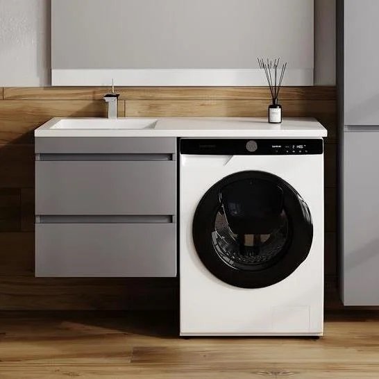 Тумба подвесная "Даллас ЛЕОН 120", Люкс серая, PLUS