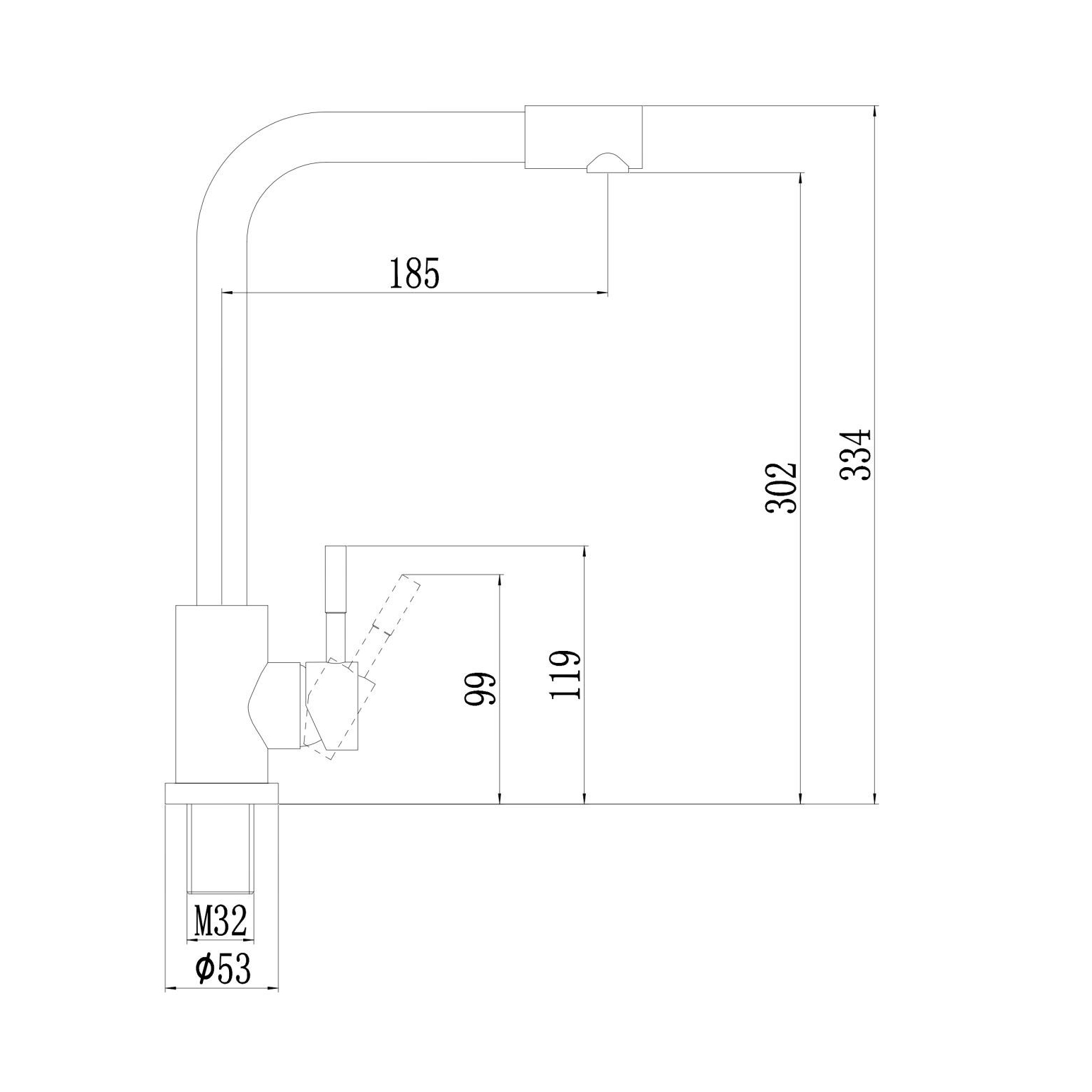 Смеситель для кухни Fmark FS8233C, бронза
