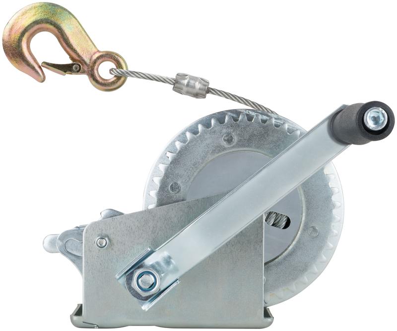 Лебедка шестеренчатая стальной трос 8мх4.5мм 700кг FIT 64651